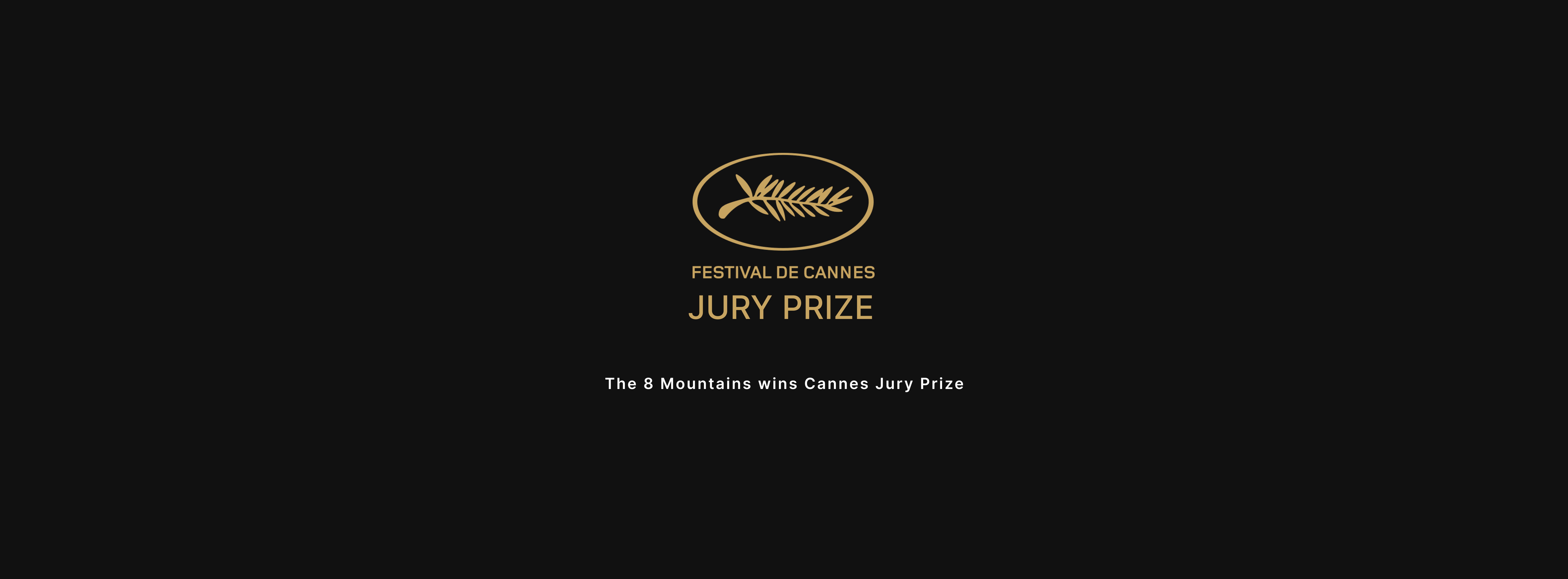 Cannes - The 8 Mountains wins Cannes Jury Prize